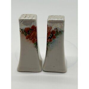 Hand painted Salt and pepper shakers, Vintage salt and pepper shaker, Stouffer d
